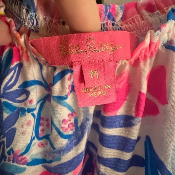 Lilly Pulitzer Pink and Blue Loro Tank Top - Picture 4 of 4